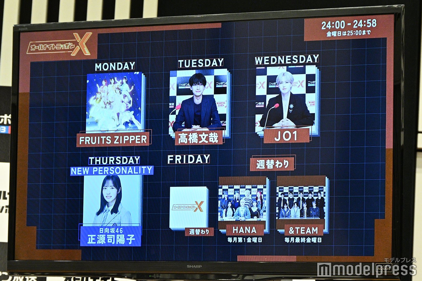 「オールナイトニッポンX（クロス）」ラインナップ