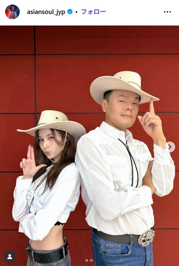 J.Y. Park Instagramより