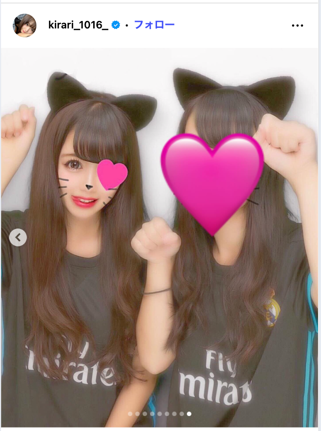 女子高生時代のKirari／Instagramより