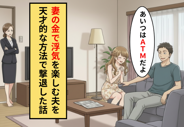 ”妻のパート代”で浮気をする無職の夫！？だが「地獄に落とす」妻が【ある作戦】を実行した結果⇒夫「えっ…」