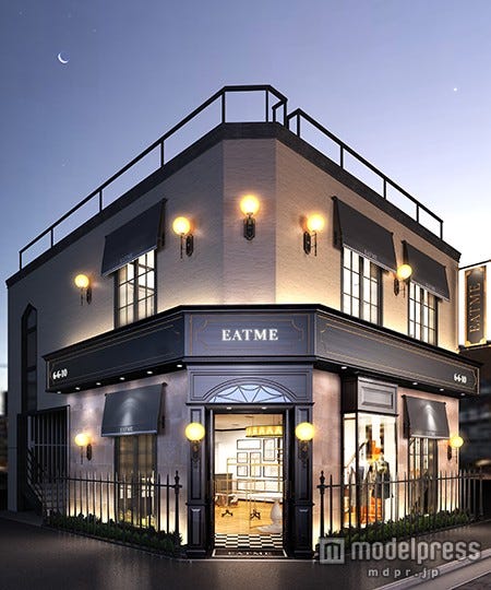 イギリス・ロンドンの裏路地のショップをイメージした外観