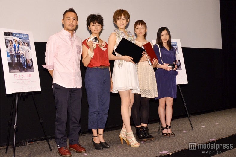 左から：向井宗敏監督、熊谷弥香、光宗薫、高山都、園ゆきよ