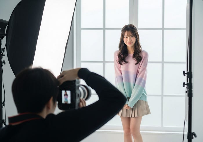 ファッション連載撮影イメージ(C)モデルプレス