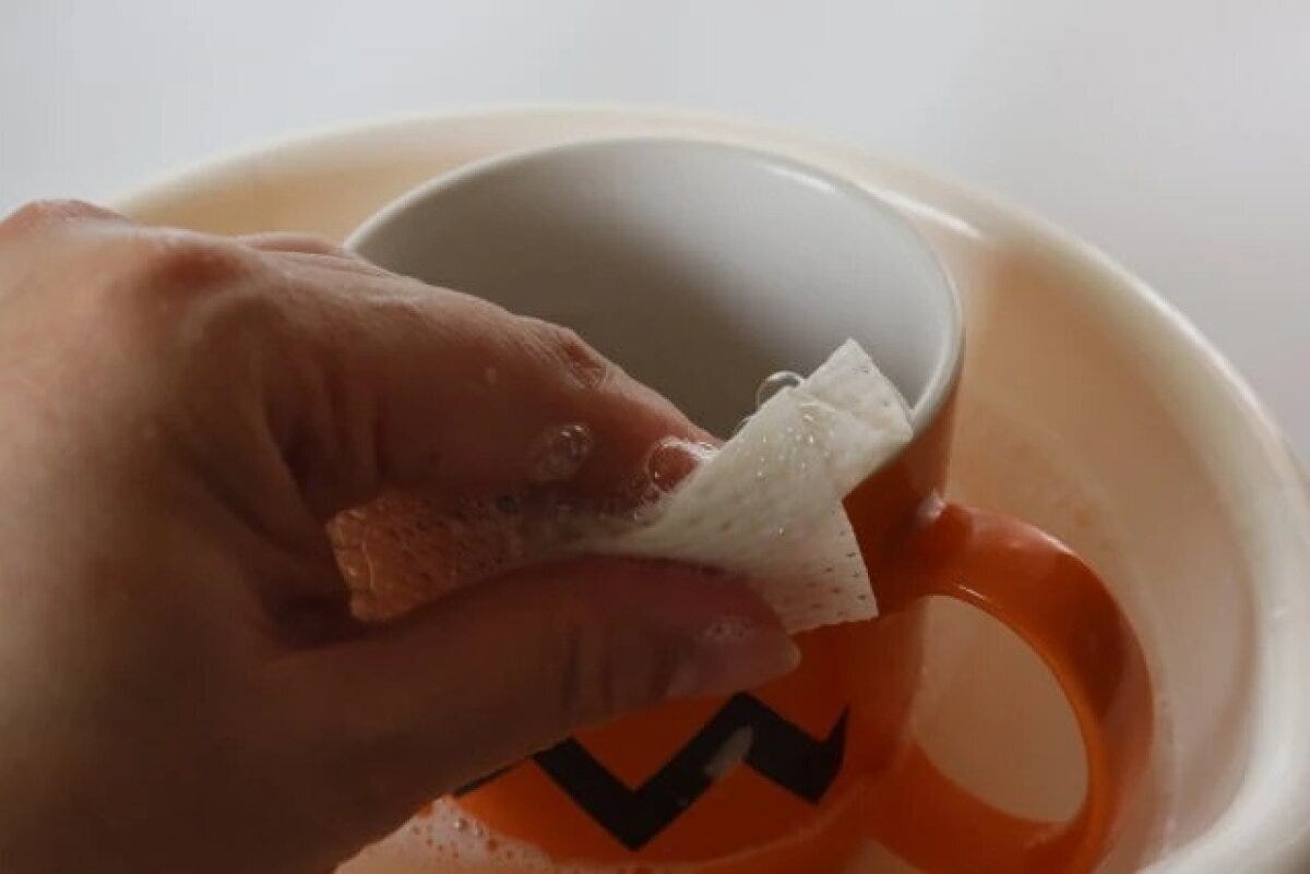 ダイソー　ミラクルキッチンワイプス　使用例
