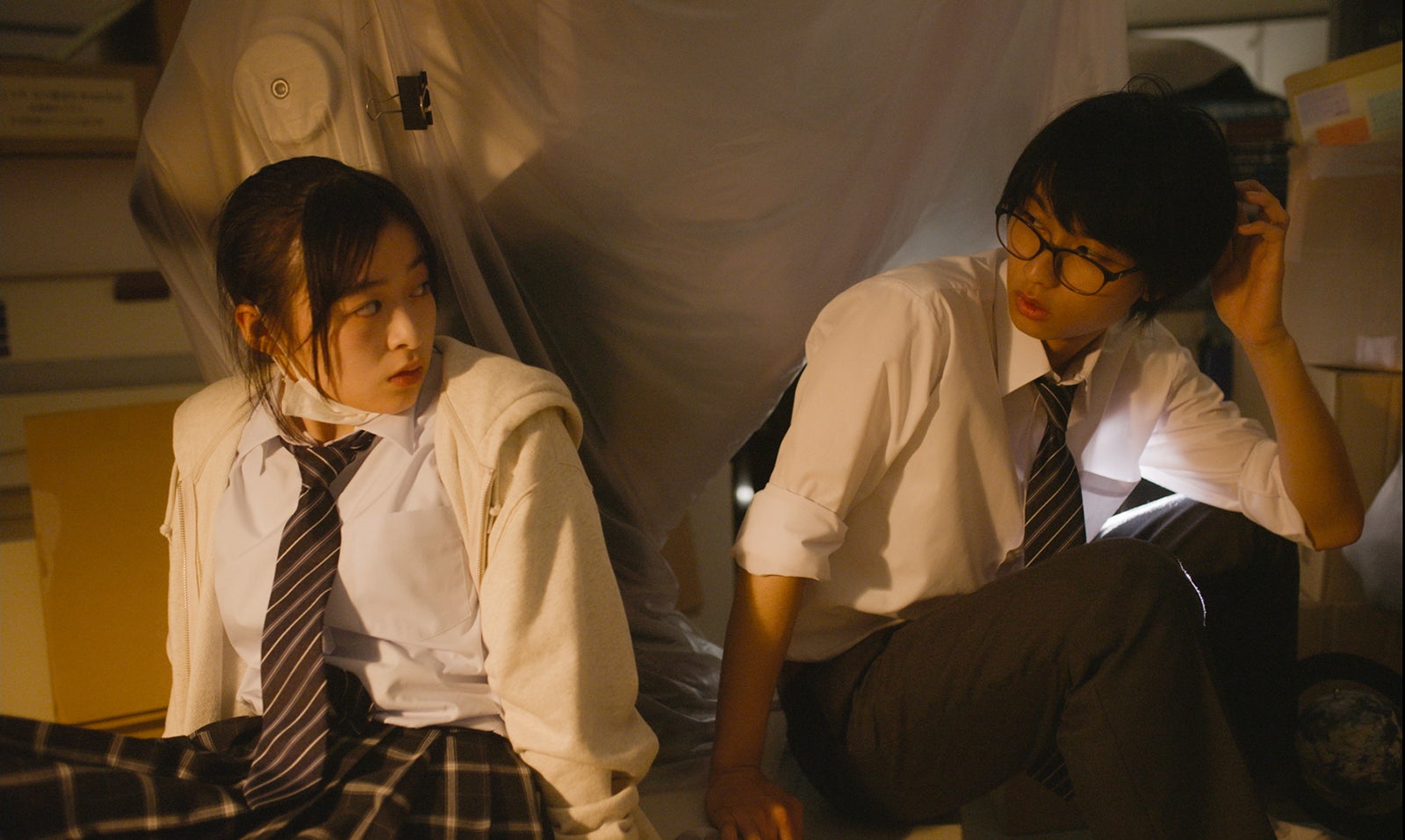 森七菜、奥平大兼 （C）オジロマコト・小学館／映画「君ソム」製作委員会