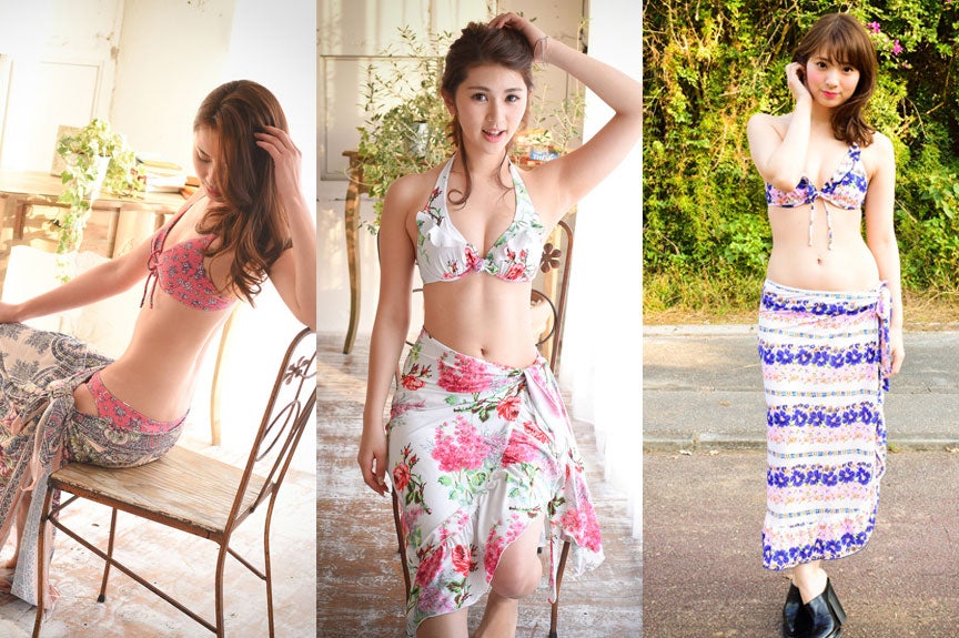 パレオをまとって優雅な夏の始まり、可愛く体型カバーを叶えましょう