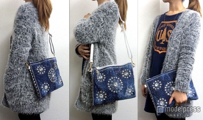 デニムビジュークラッチ「ANGEL HILLS」4,980円（税込）