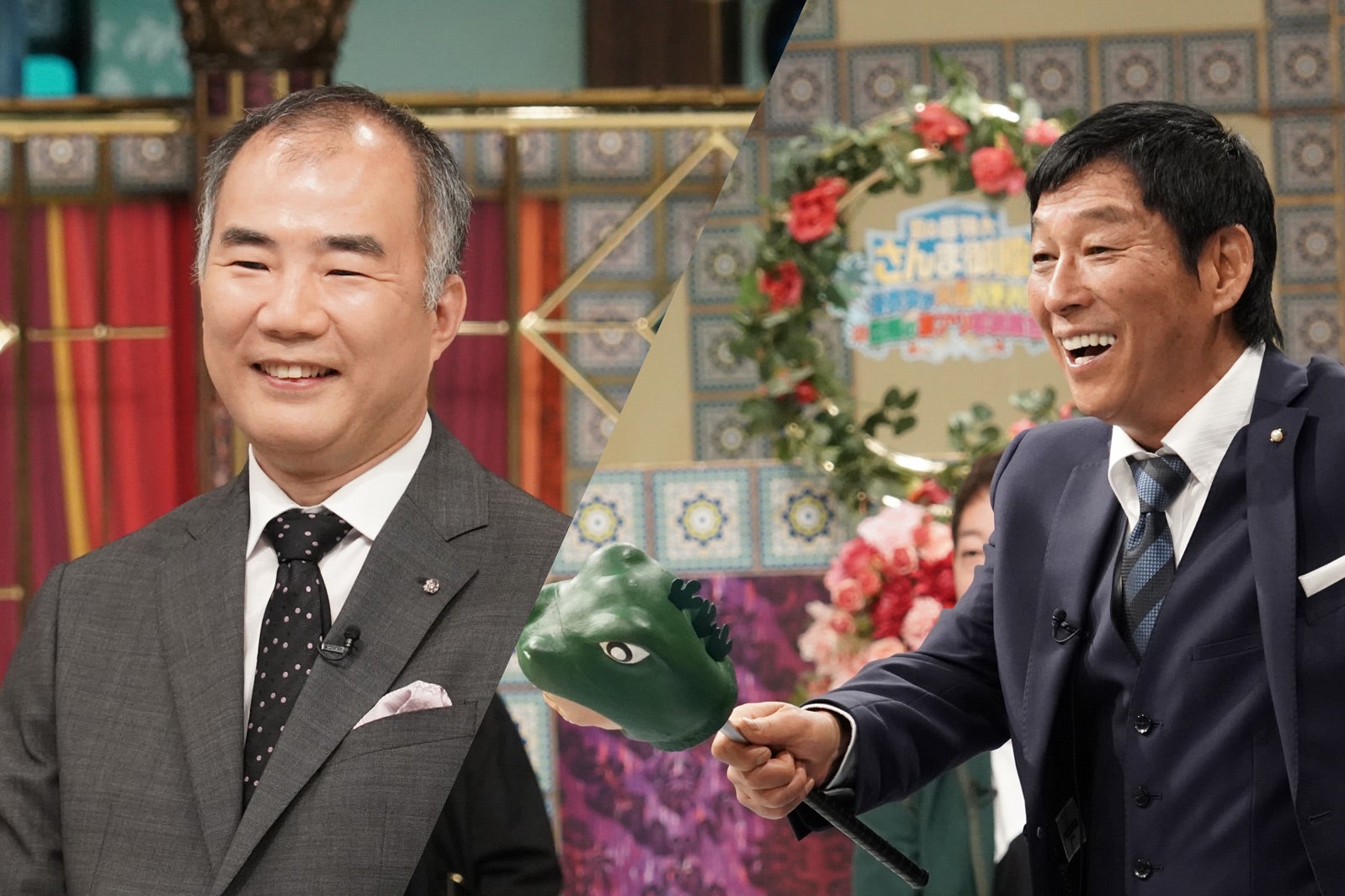 野口聡一、明石家さんま（C）日本テレビ
