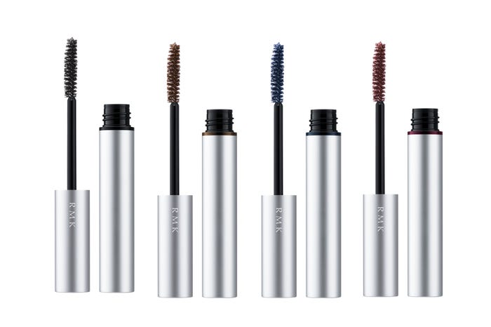 「RMK マットマスカラ N」“01 ブラック”、“02 ブラウン”、“03 ネイビー”、“04 バーガンディー”