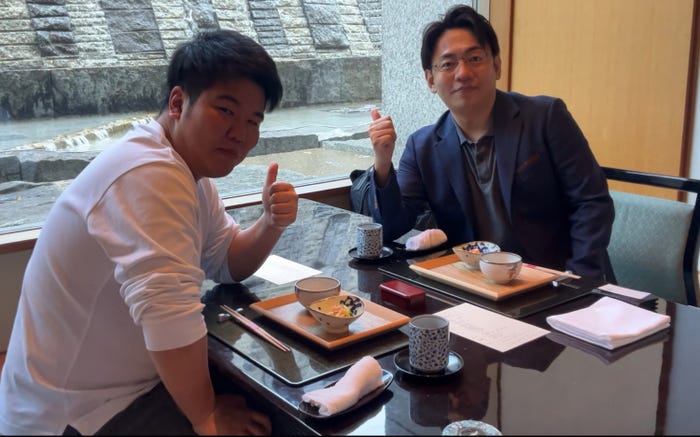 田尾耕太郎氏/杉尾ポスティング和洋さんと(提供画像)