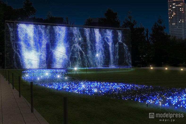 イルミネーションで表現された涼を感じる水の世界イメージ／画像提供：東京ミッドタウン