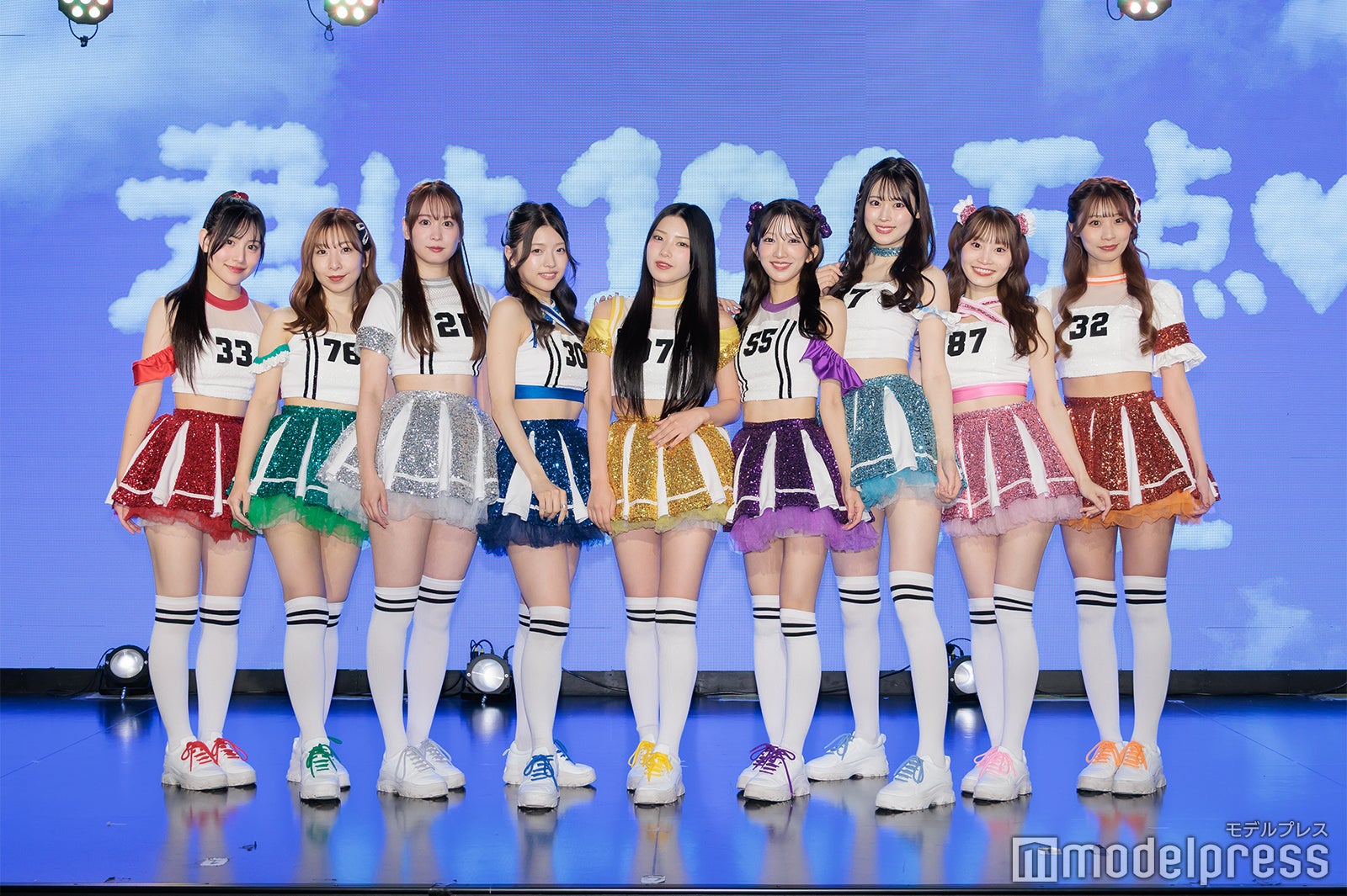 辺見桃和、板野成美、新居稚菜、堀口美澪、松山玲菜、中山萌乃香、小崎凛奈、北村陽奈、河合彩香（C）モデルプレス