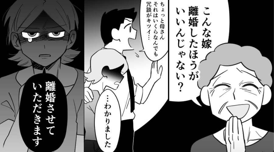 「こんな嫁離婚したら？」嫁を悪役に仕立て上げる悪質義母！？しかし直後⇒嫁「わかりました」親戚の前で承諾した結果！？