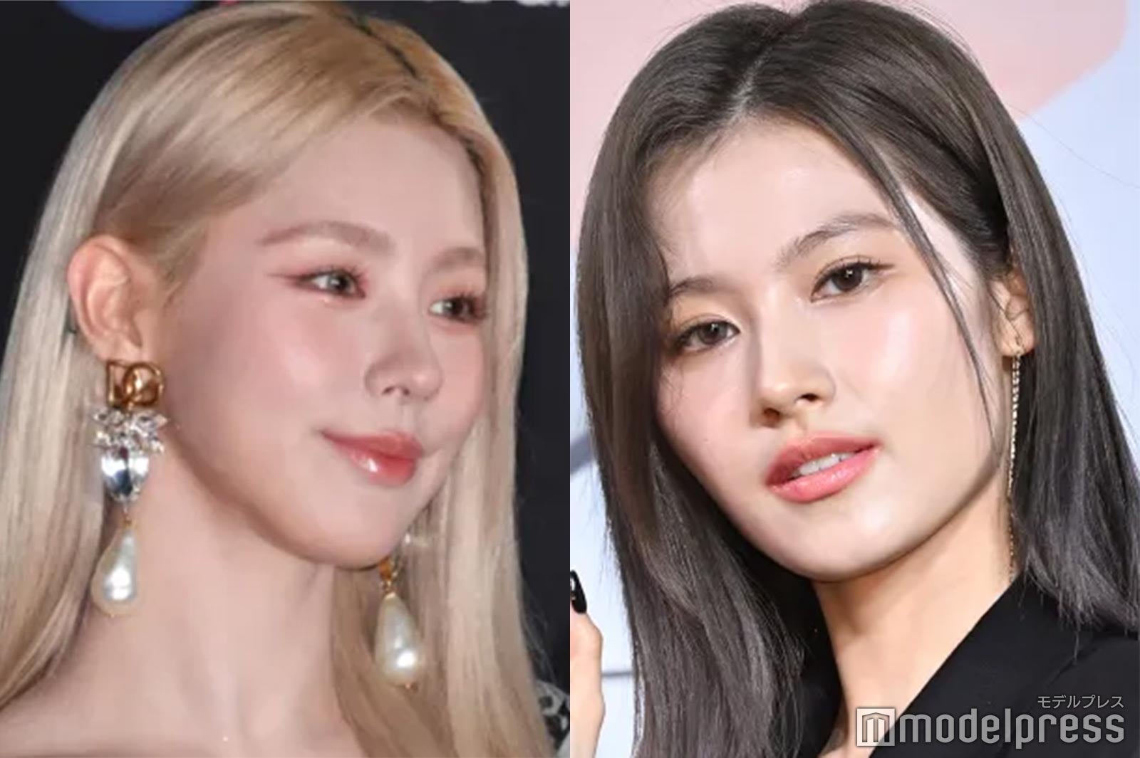 TWICEサナ＆(G)I-DLEミヨン、キス寸前・密着2ショット公開「愛が溢れすぎてどうしよう」