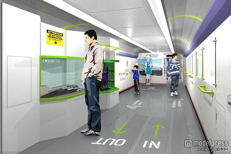 1号車「500 TYPE EVA 展示・体験ルーム」イメージ（C）カラー／画像提供：ＪＲ西日本