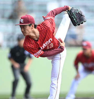 楽天 ドラ1藤原が2回3安打無失点 最速151キロ、二回1死満塁のピンチも切り抜ける