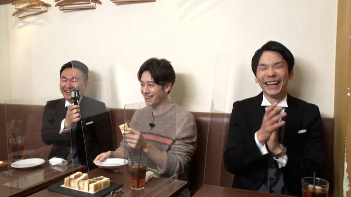 山内健司、ウエンツ瑛士、濱家隆一(C)フジテレビ