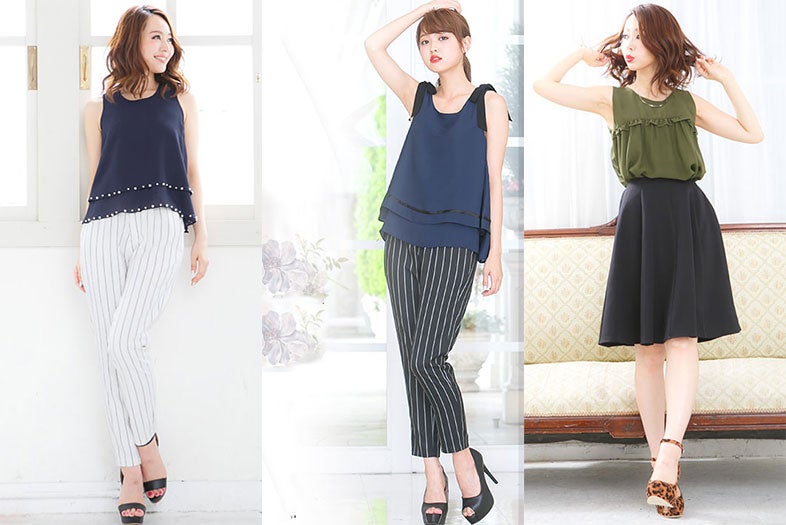 ふんわりお腹をカバー！「裾フリルブラウス」で可愛く着痩せ／画像提供：神戸レタス【モデルプレス】