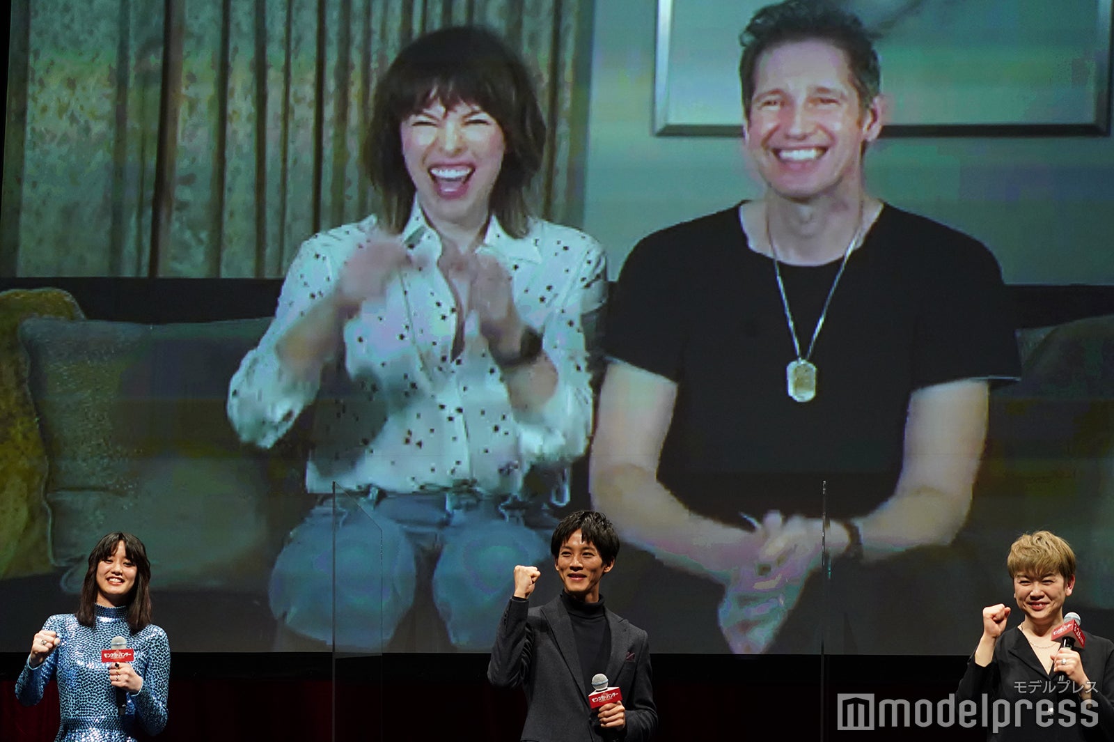 ミラ・ジョヴォヴィッチとポール・W・S・アンダーソン監督もリモートで参加 （C）モデルプレス