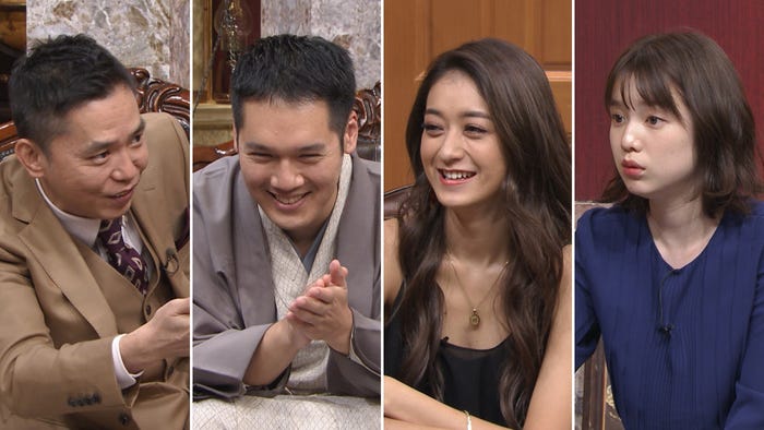 (左から)太田光、神田松之丞、みちょぱ、弘中綾香アナ(C)テレビ朝日