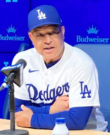 ロバーツ監督 激レア1イニング4発に「非常に高いレベルの才能が揃っている」大谷翔平不在でも攻撃力落ちず「うれしいことだ」21歳新星も躍動