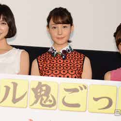 （左から）篠田麻里子、トリンドル怜奈、真野恵里菜