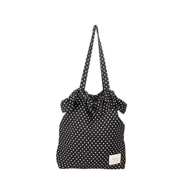 しまむら Helm ドット柄フリルトート しまむらHelmドット柄フリルトート