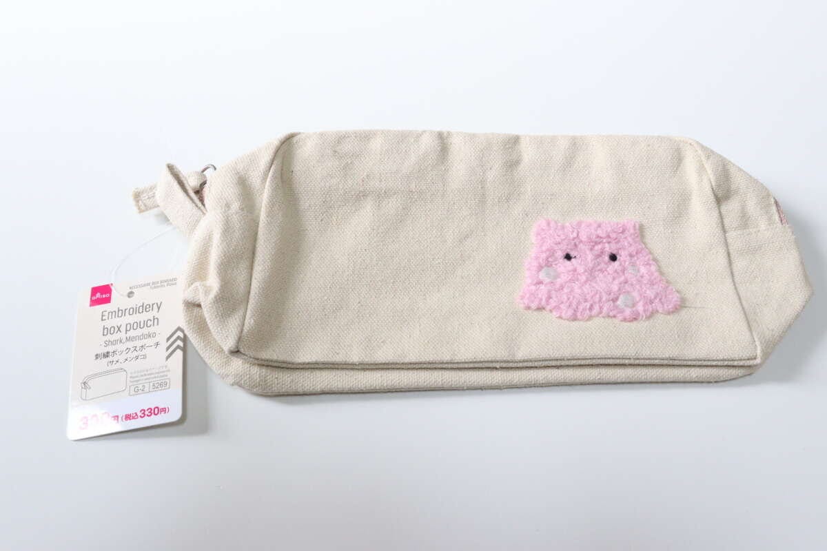 刺繍ボックスポーチ(サメ、メンダコ) パッケージ 刺繍ボックスポーチ(サメ、メンダコ) パッケージ