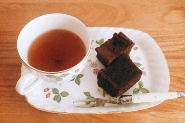 カルディ アップル チョコレート ケーキ 温めて