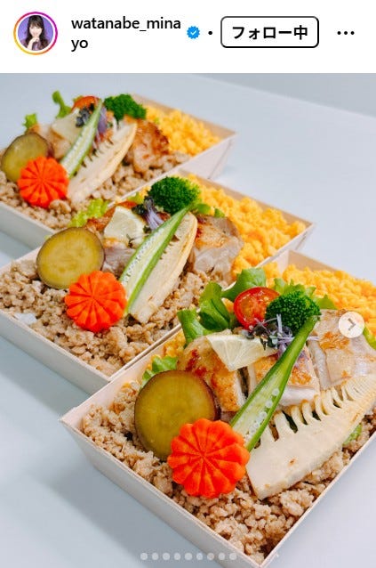 渡辺美奈代Instagramより