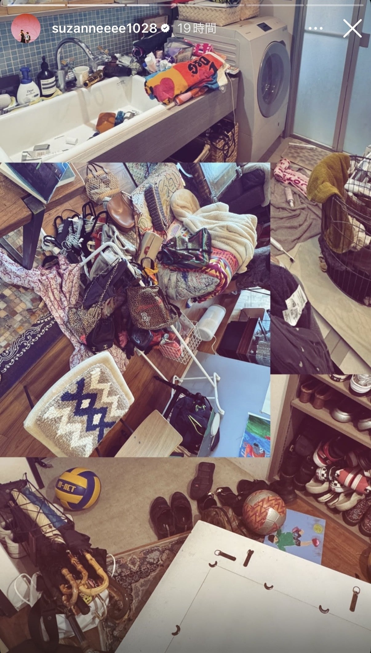 スザンヌInstagramストーリーズより