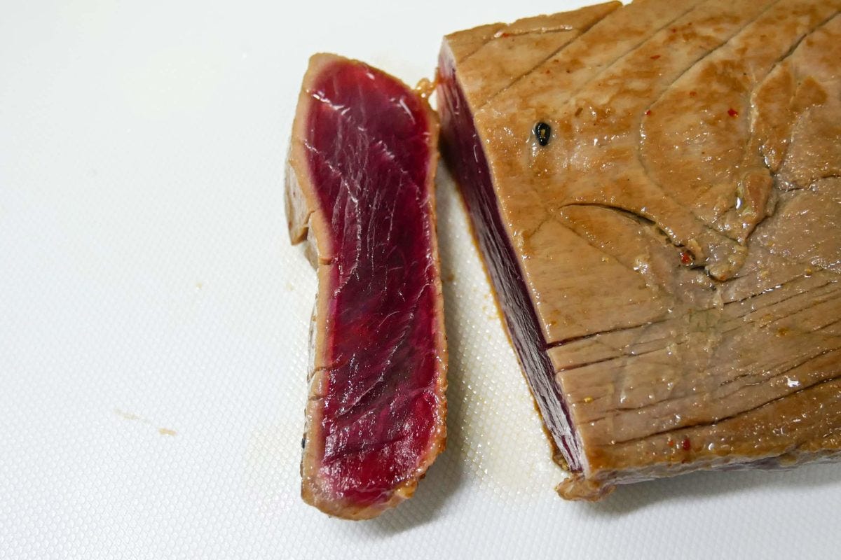 家事ヤロウ！！！　マグロ漬けステーキ