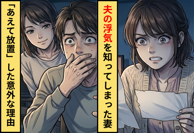 ある日…夫の浮気を知ってしまった妻！？だが”あえて”放置した【意外な理由】