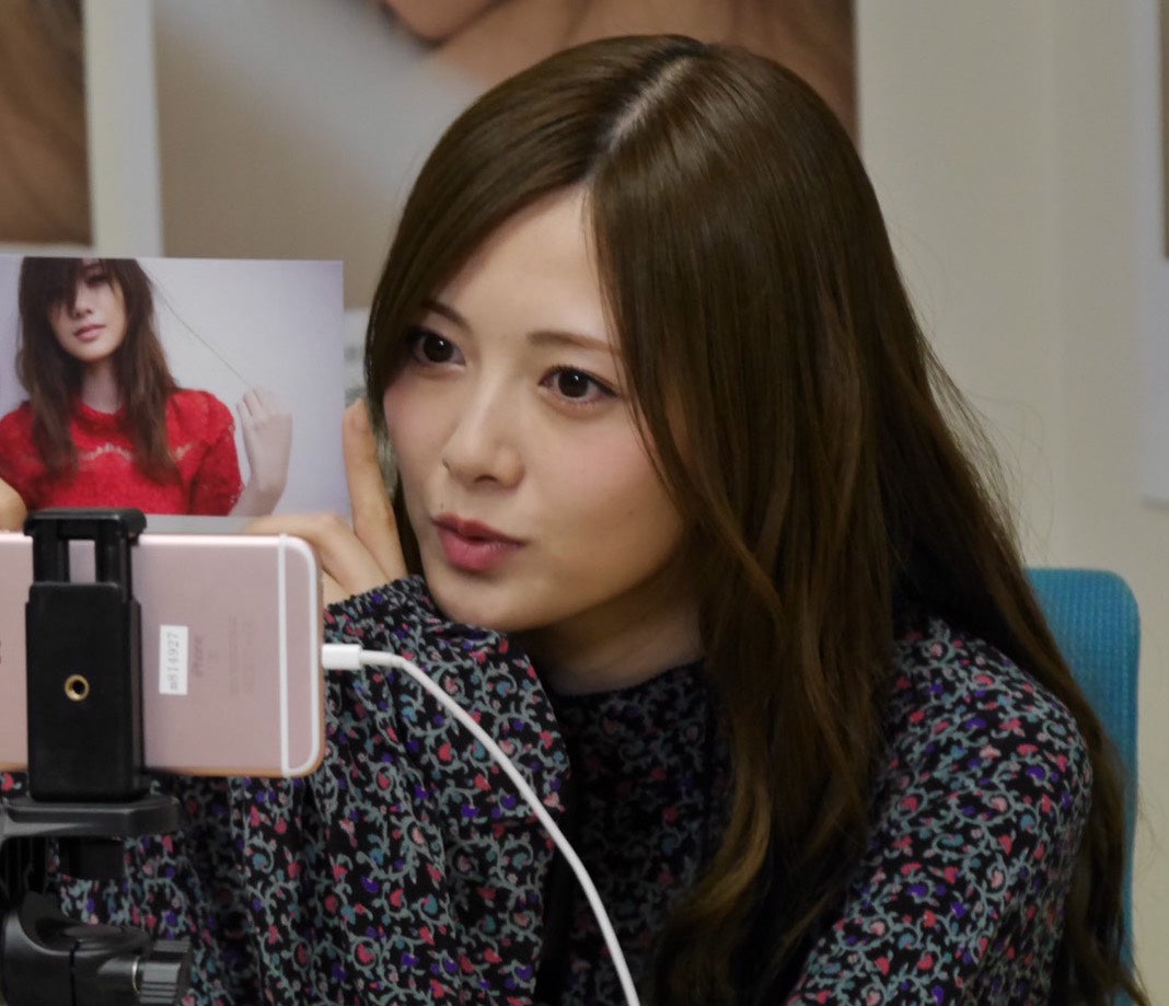 白石麻衣／配信の様子（提供写真）