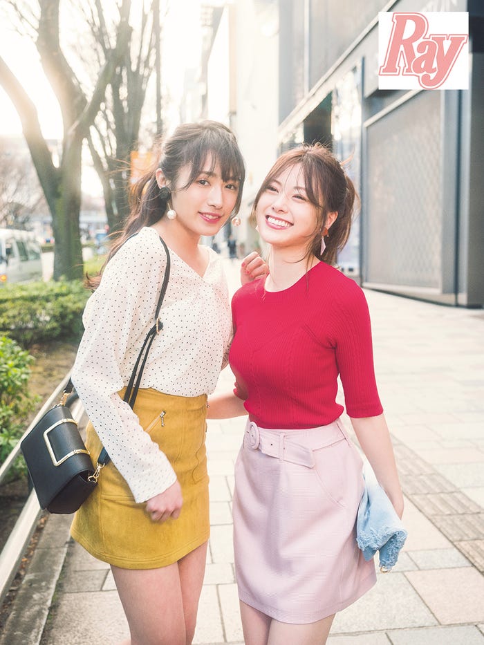 渡辺梨加、白石麻衣/「Ray」5月号(画像提供:主婦の友社)