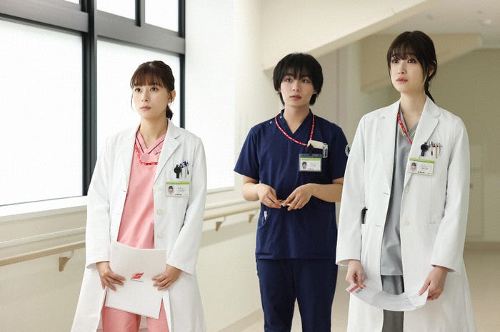 芳根京子、大西流星、高橋ひかる「まどか26歳、研修医やってます!」第2話(C)TBS