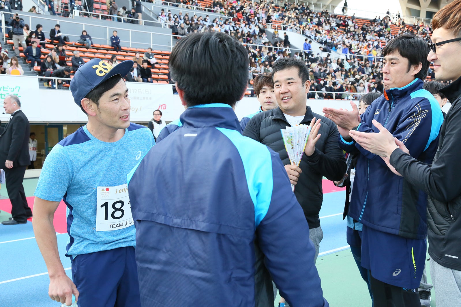 パラ駅伝の様子（提供写真）