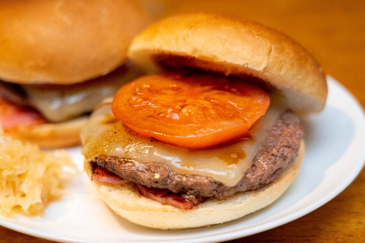 ハンバーガーづくり