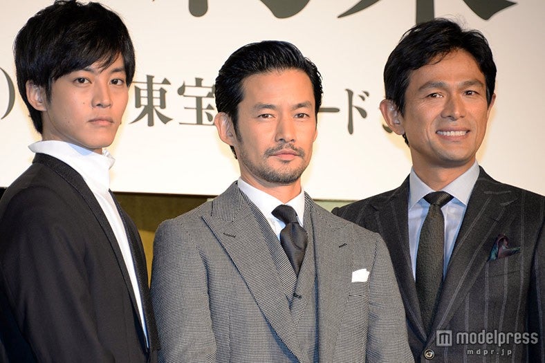 （左から）松坂桃李、竹野内豊、江口洋介