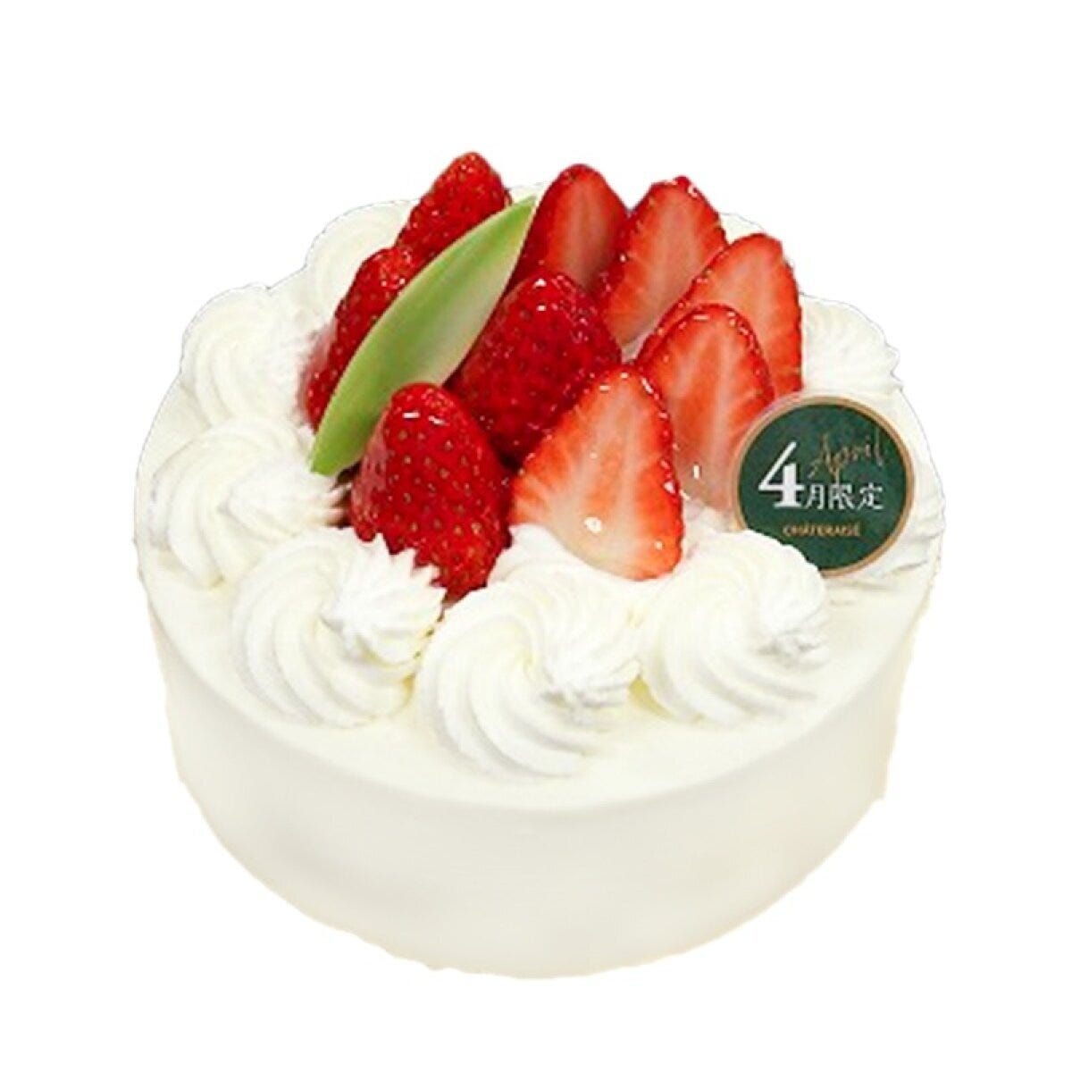 シャトレーゼ　【4月限定】紅ほっぺ種苺のデコレーション14cm