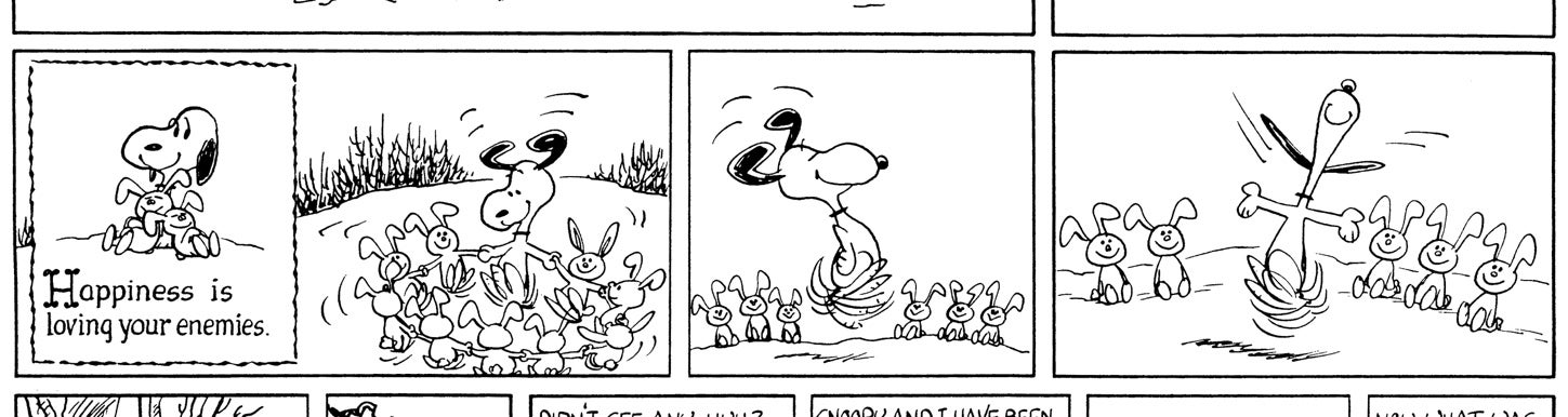 「ピーナッツ」原画（部分、複製）1964 年12月6日（C）Peanuts Worldwide LLC