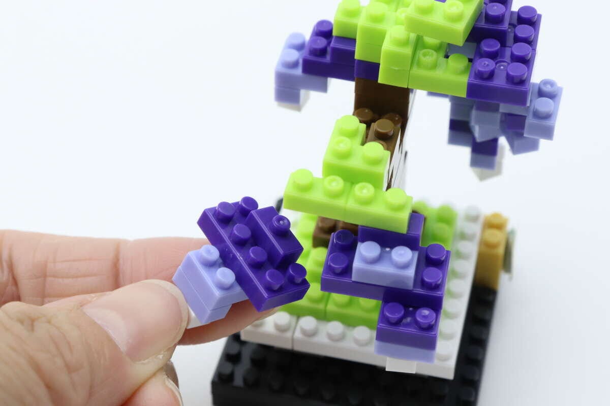 プチブロック（藤）　組み立て