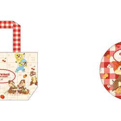 ランチトート税込2,970円、ぷにぷに缶ミラー税込1,320円(C)Disney