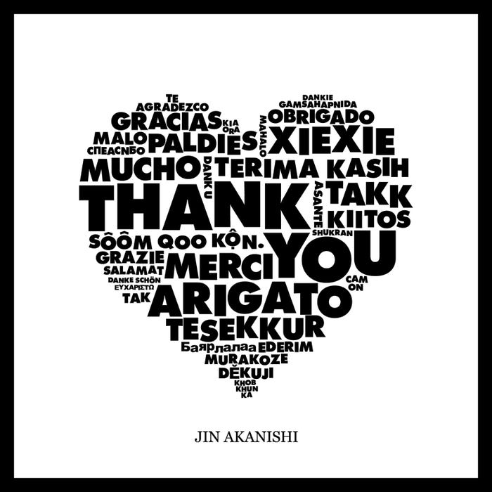 赤西仁『THANK YOU』通常盤