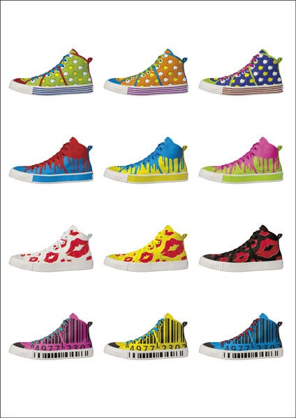 「オリジナルスニーカー」(12種類)※賞品画像はイメージです