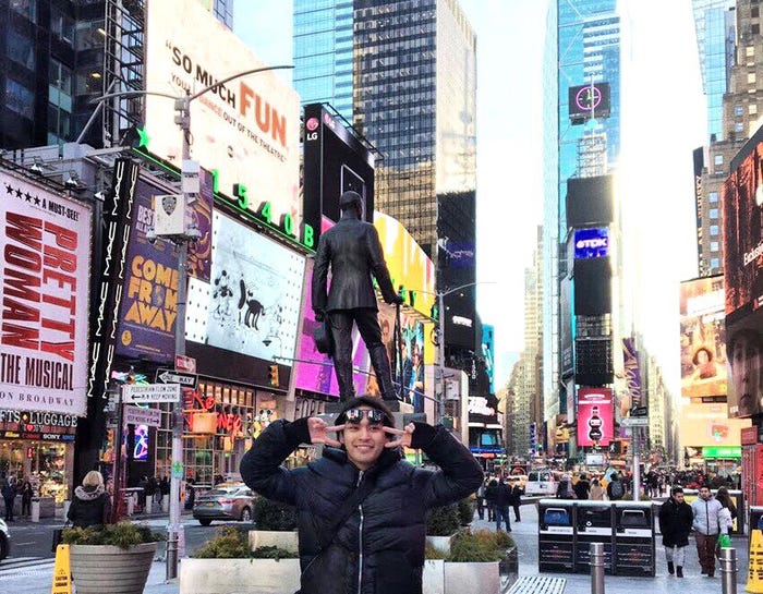 柳楽優弥/NYオフショット(提供写真)