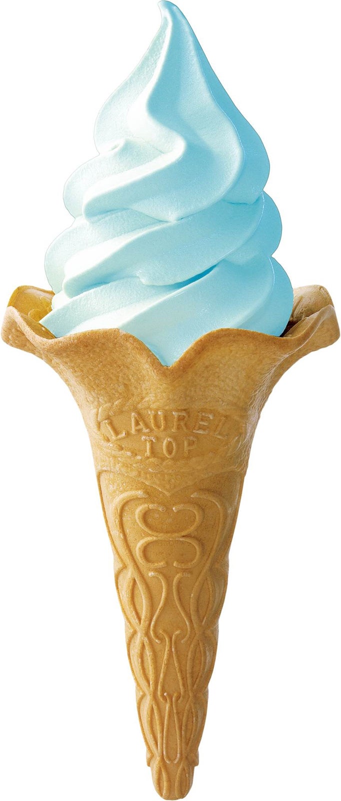 青いソフトクリーム「ブルーアイ」／画像提供：ピーエスジェイコーポレーション