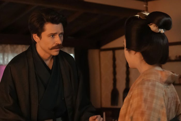 トミー・バストウ、高石あかり「ばけばけ」第75話(C)NHK