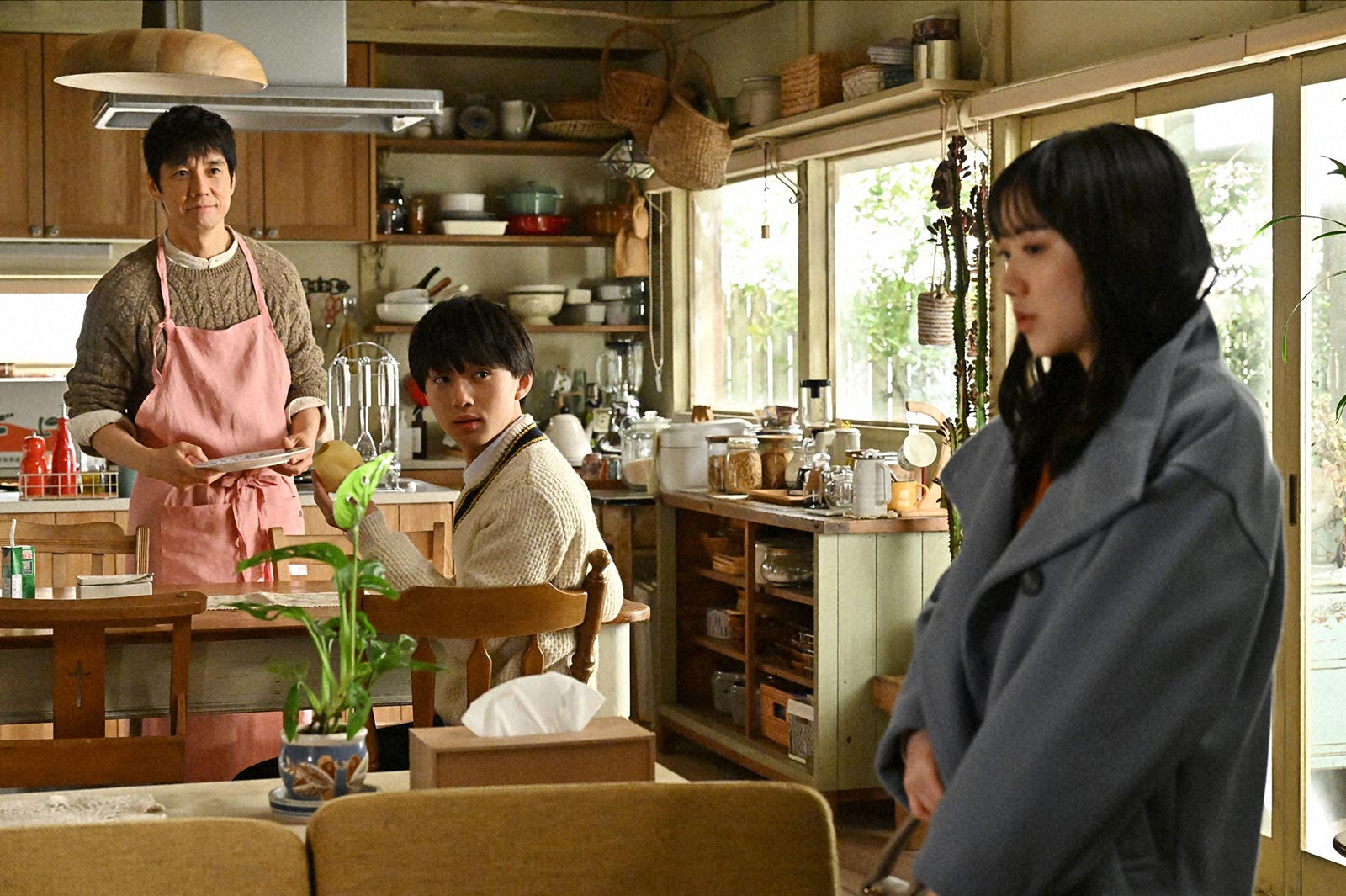 西島秀俊、大西利空、芦田愛菜「さよならマエストロ～父と私のアパッシオナート～」第2話より（C）TBS