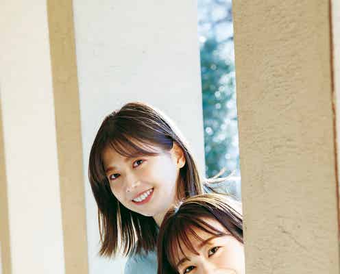 櫻坂46渡邉理佐、菅井友香&原田葵との友情ショットも 卒業メモリアルブックのポスタービジュアル解禁<抱きしめたくなる瞬間>